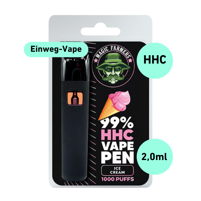 HHC Vape Ice Cream 99% HHC Einweg Pen (1000 Züge) 2,0ml