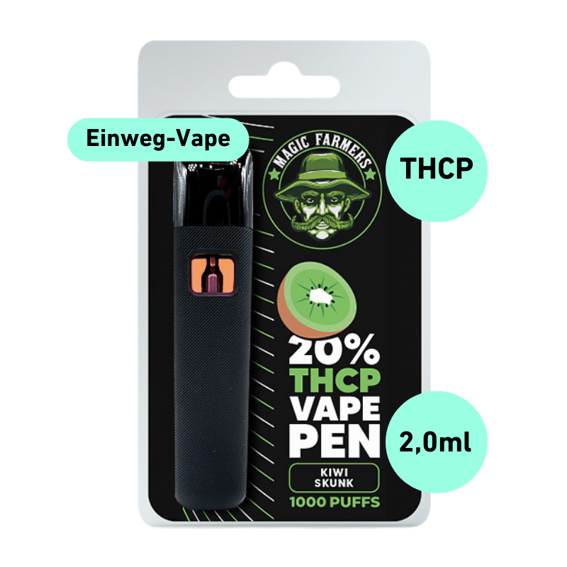 THC-P Vape Kiwi Skunk 20% THC-P Einweg Pen (1000 Züge) 2,0ml